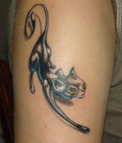 Фото, значение в магии татуировки " Кот. Кошка. Котенок. " X_41d54356